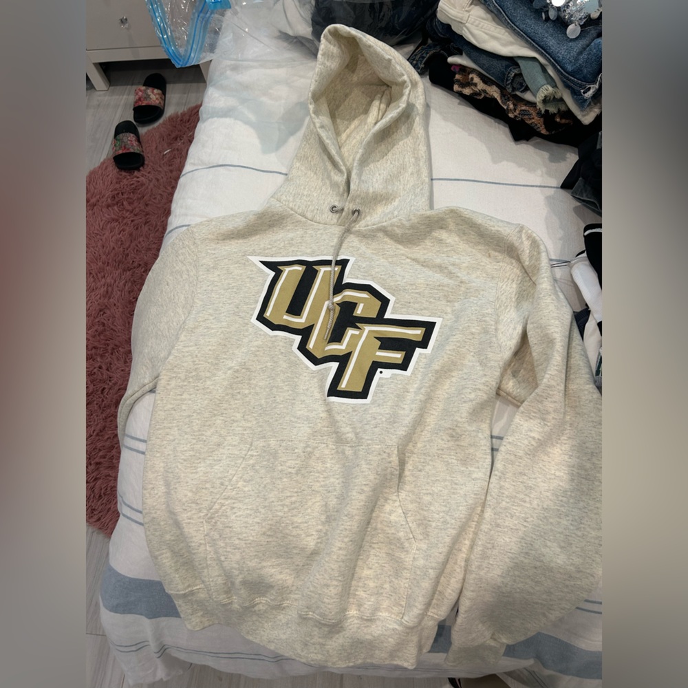 UCF Men's Cream Champion Hoodie